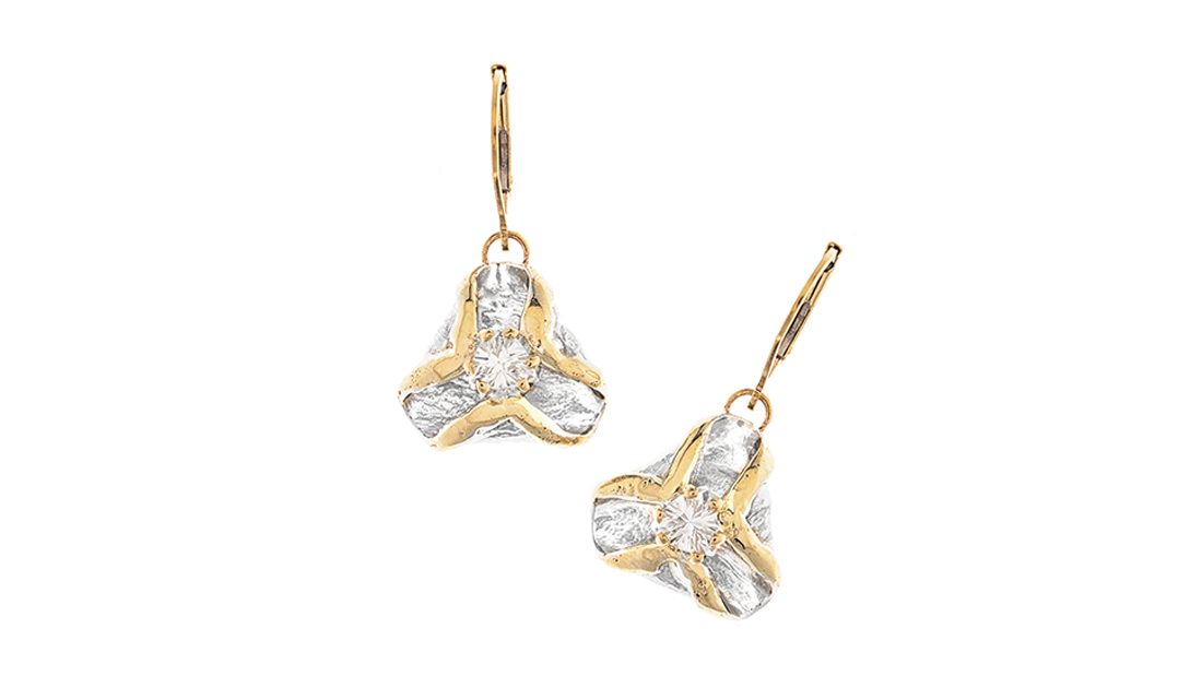 Lg image 14k fusion trillion fold earrings